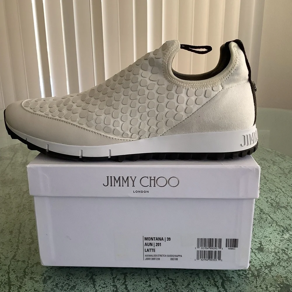 JIMMY CHOO  stretch-suede slip-on Fashion sneakers of women. - Picture 12 of 13